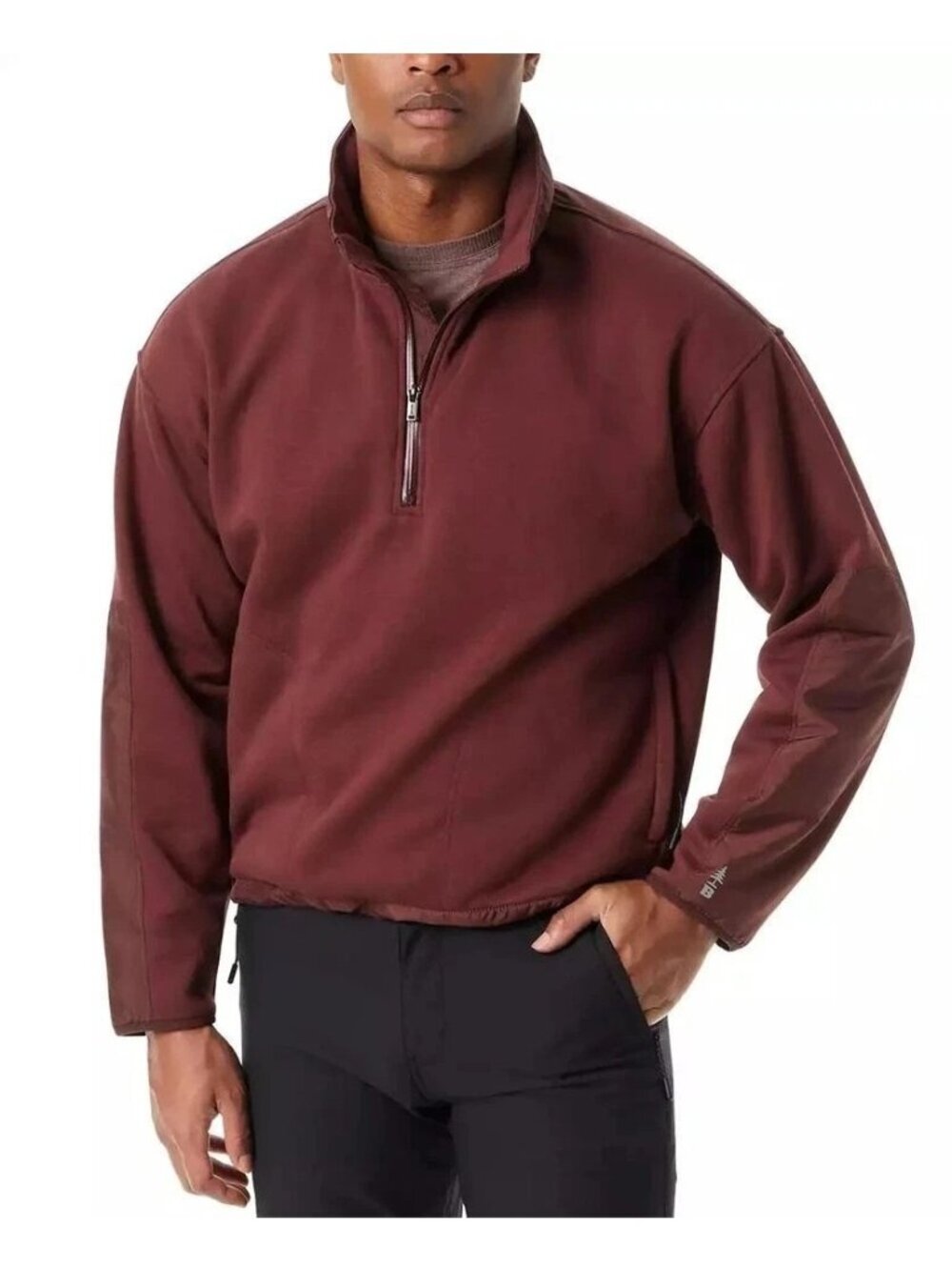 NWT Bass Outdoor Men's XXL Convertible Hoodie 1/4 Zip Sweatshirt  J2031